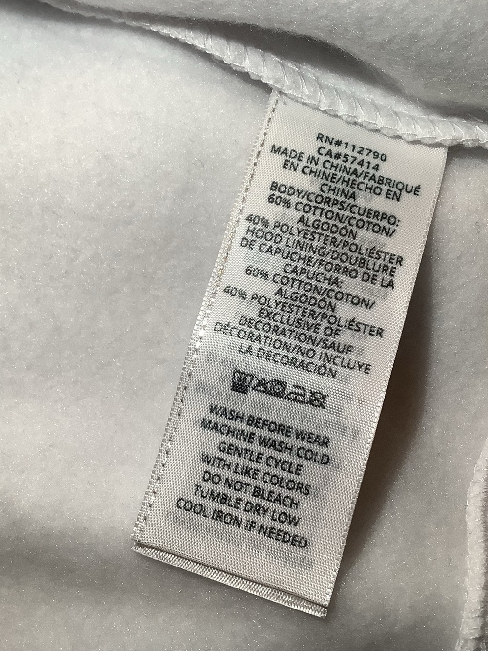 True Religion - Horseshoe Filled Allover Print Zip Hoodie, color white, size: M - Picture 6 of 9